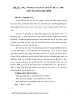 Sáng kiến kinh nghiệm: MỘT SỐ BIỆN PHÁP NHẰM GÂY HỨNG THÚ