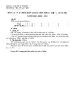 HƯỚNG DÃN CHẤM CUỐI HKI