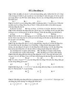 Đề 1: Dao động cơ