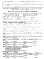 ĐỀ KT CHUONG OXI LƯU HUYNH