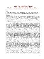 3 Bài văn nghị luận XH hay