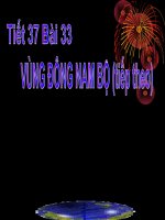 Bài 33 ; Vùng Đông Nam Bộ