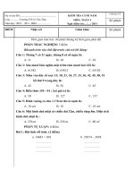 ĐỀ KT CUỐI HKII MÔN TOÁN 3