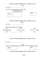 Đề Thi toán đồng đội lớp 5