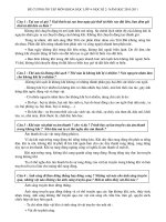 Đề cương ôn tập HK2 các môn Khoa- Sử- Địa