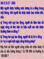 Bai 2.Gia tri cua mot bieu thuc dai so