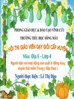ĐỊA LÍ 4: HOẠT ĐỘNG SẢN XUẤT CỦA NGƯỜI DÂN ĐỒNG BẰNG DUYÊN HẢI MIỀN TRUNG (TT)