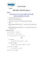 Ôn thi ĐH Môn Toán - Nhị thức Newton (phần 2)