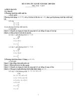 Đề cương ôn tập hè Toán 8 năm học 2009 - 2010