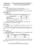 Đề thi thử tại trường