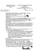 đề thi chọn học sinh giỏi vật lý cấp trường lớp 10