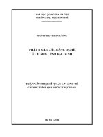 Phát triển các làng nghề ở Từ Sơn, Bắc Ninh