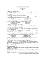 Đề kiểm tra học kì II sinh học 6 có ma trận