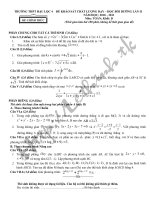 De-DA Thi thu DH- Khoi D - lan 2 - Hau Loc 4 - Thanh Hoa -2010-2011