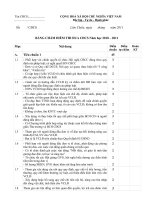 BẢNG CHẤM ĐIỂM THI ĐUA CĐCS Năm học 2010 – 2011