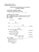 HƯỚNG DÃN CHẤM CUỐI HKII