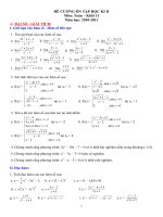 de cuong on thi hkii nam hoc 2010-2011 moi nhat khoi 11