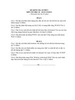 Đề kiểm tra 45P lần II_ chương IV