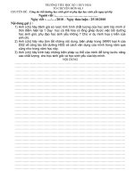 Chuyên đề tháng 10