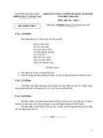 Đề&HDC HSG lớp 6,7, 8 môn Ngữ văn, năm học 2010-2011