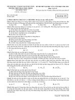 THI THỬ ĐẠI HỌC LẦN 1 2011 (PHAN CHÂU TRINH ĐÀ NẴNG)