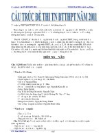 Cấu trúc đề thi TN (2011