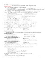 Đề cương Sinh học 7. ( 2010-2011)