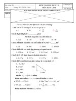 ĐỀ KT CUỐI HKII MÔN TOÁN 5