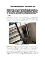 5 bài tập giúp tăng chiều cao hiệu quả nhất