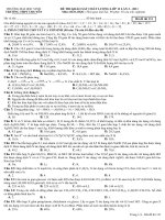 Thi thử Hóa  Đại học Vinh lần 2, năm 2011