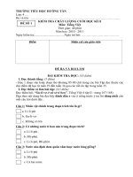 Đề kiểm tra Tiếng Việt 4 cuối năm 2010-2011