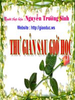 Thư giản sau giờ học