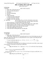 Đề cương ôn tập hè Toán 7 năm học 2009 - 2010