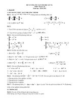 de cuong on thi hoc ki II nam hoc 2010-2011
