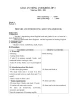 Giáo án Lets learn 1