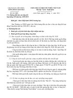 Hướng dẫn báo cáo tổng kết hoạt động CĐ năm học 2010-2011