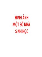 Một số nhà sinh học
