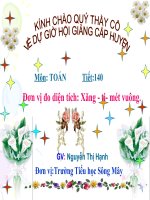 Toán 3: Đơn vị đo diện tích