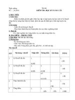 Thi TD9 kỳ IIcó ma trận