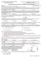 đề đáp án khảo sát vật lí 12 lần 4 mã789 10-11