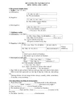 Ôn tập tiếng Anh 6kỳ II-2011