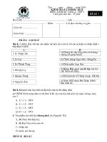 Kiểm tra CKII - Lsử+Địa lí 4 (c.90.1)