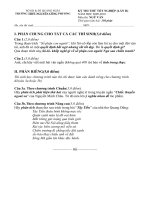 Đề thi thử môn Văn (tham khảo)