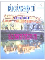 BÀI 23 THÀNH THỊ Ở THẾ KỈ XVI - XVII
