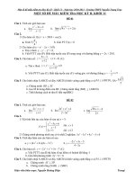 Một số đề thi học kỳ II năm 2010-2011