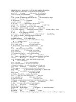 bài ôn thi hoc kì 2 môn anh 12