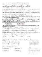Trắc nghiệm toàn bộ chương điện xoay chiều