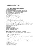 Các thì trong tiếng anh