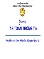 Tin học đai cưong  An toan thông tin