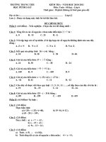 De Kiem Tra Mon Toan Lop 6